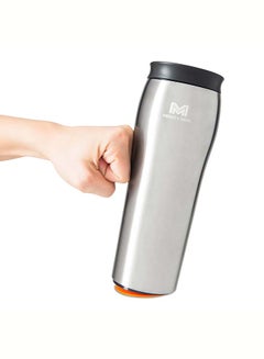 Mighty Mug Mighty Mug | The Untippable Mug | Grips When Hit, Lifts for Sips | Insulated Stainless Steel Tumbler | Cupholder Friendly | Gifts for Women Men All | Leakproof | 6 Hours Hot / 24 Cold | 16oz | Silver | 1980D Silver 9x9x28cm  - Image 5