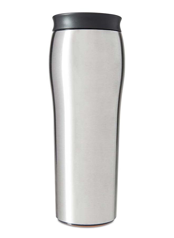 Mighty Mug Mighty Mug | The Untippable Mug | Grips When Hit, Lifts for Sips | Insulated Stainless Steel Tumbler | Cupholder Friendly | Gifts for Women Men All | Leakproof | 6 Hours Hot / 24 Cold | 16oz | Silver | 1980D Silver 9x9x28cm  - Image 2