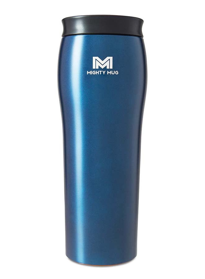 Mighty Mug | The Untippable Mug | Grips When Hit, Lifts for Sips | Insulated Stainless Steel Tumbler | Cupholder Friendly | Gifts for Women Men All | Leakproof | 6 Hour Hot / 24 Cold | 16oz | Oceanic Blue | 1940D Oceanic Blue Matte 9x9x28cm - v1640502514/N52205735A_1