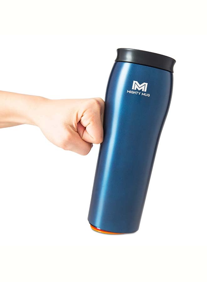 Mighty Mug | The Untippable Mug | Grips When Hit, Lifts for Sips | Insulated Stainless Steel Tumbler | Cupholder Friendly | Gifts for Women Men All | Leakproof | 6 Hour Hot / 24 Cold | 16oz | Oceanic Blue | 1940D Oceanic Blue Matte 9x9x28cm - v1640502514/N52205735A_5