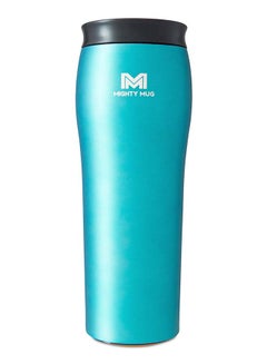 Mighty Mug Mighty Mug | The Untippable Mug | Grips When Hit, Lifts for Sips | Insulated Stainless Steel Tumbler | Cupholder Friendly | Gifts for Women Men All | Leakproof | 6 Hour Hot / 24 Cold | 16oz | Teal Matte | 1943D Teal Matte  - Image 1