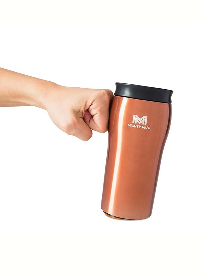 Mighty Mug | The Untippable Mug | Grips When Hit, Lifts for Sips | Insulated Stainless Steel Tumbler | Cupholder Friendly | Gifts for Women Men All | Leakproof | 4 Hours Hot / 24 Cold | 12oz | Copper | 1946D Copper - v1640502518/N52205738A_3