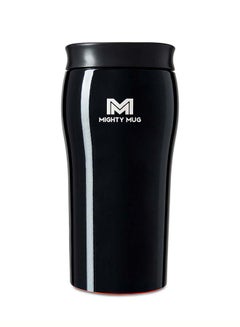 Mighty Mug Mighty Mug | The Untippable Mug | Grips When Hit, Lifts for Sips | Insulated Stainless Steel Tumbler | Cupholder Friendly | Gifts for Women Men All | Leakproof | 4 Hours Hot / 24 Cold | 12oz | Midnight | 1955D Midnight Black 9x9x22.5cm  - Image 1