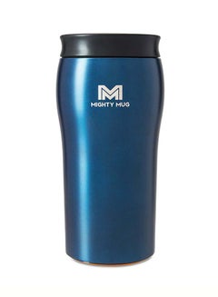 Mighty Mug | The Untippable Mug | Grips When Hit, Lifts for Sips | Insulated Stainless Steel Tumbler | Cupholder Friendly | Gifts for Women Men All | Leakproof | 4 Hours Hot / 24 Cold | 12oz | Oceanic Blue Matte | 1957D Oceanic Blue Matte 9x9x22.5cm