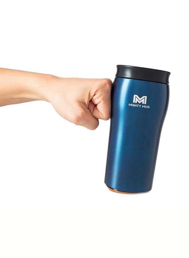 Mighty Mug | The Untippable Mug | Grips When Hit, Lifts for Sips | Insulated Stainless Steel Tumbler | Cupholder Friendly | Gifts for Women Men All | Leakproof | 4 Hours Hot / 24 Cold | 12oz | Oceanic Blue Matte | 1957D Oceanic Blue Matte 9x9x22.5cm - v1640502523/N52205744A_3