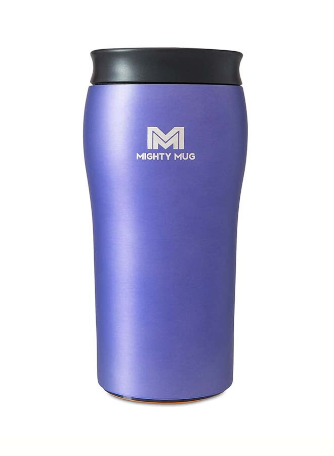 Mighty Mug | The Untippable Mug | Grips When Hit, Lifts for Sips | Insulated Stainless Steel Tumbler | Cupholder Friendly | Gifts for Women Men All | Leakproof | 4 Hours Hot / 24 Cold | 12oz | Purple Matte | 1958D Purple Matte 9x9x22.5cm - v1640502523/N52205745A_1