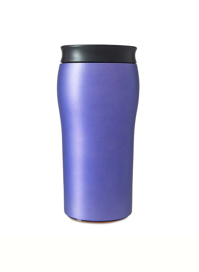 Mighty Mug | The Untippable Mug | Grips When Hit, Lifts for Sips | Insulated Stainless Steel Tumbler | Cupholder Friendly | Gifts for Women Men All | Leakproof | 4 Hours Hot / 24 Cold | 12oz | Purple Matte | 1958D Purple Matte 9x9x22.5cm - v1640502523/N52205745A_2