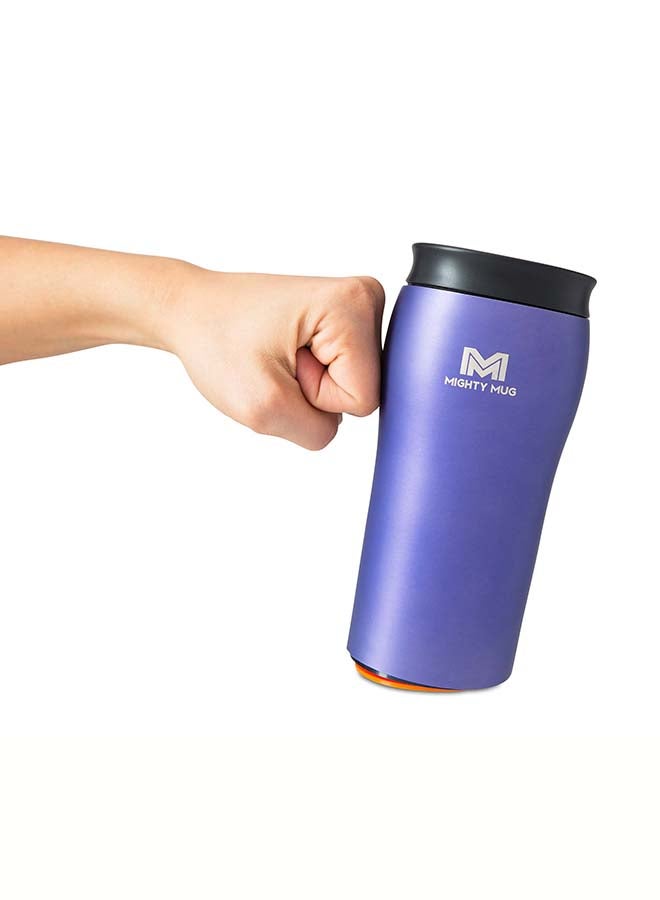 Mighty Mug | The Untippable Mug | Grips When Hit, Lifts for Sips | Insulated Stainless Steel Tumbler | Cupholder Friendly | Gifts for Women Men All | Leakproof | 4 Hours Hot / 24 Cold | 12oz | Purple Matte | 1958D Purple Matte 9x9x22.5cm - v1640502523/N52205745A_3