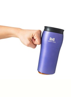 Mighty Mug Mighty Mug | The Untippable Mug | Grips When Hit, Lifts for Sips | Insulated Stainless Steel Tumbler | Cupholder Friendly | Gifts for Women Men All | Leakproof | 4 Hours Hot / 24 Cold | 12oz | Purple Matte | 1958D Purple Matte 9x9x22.5cm  - Image 3
