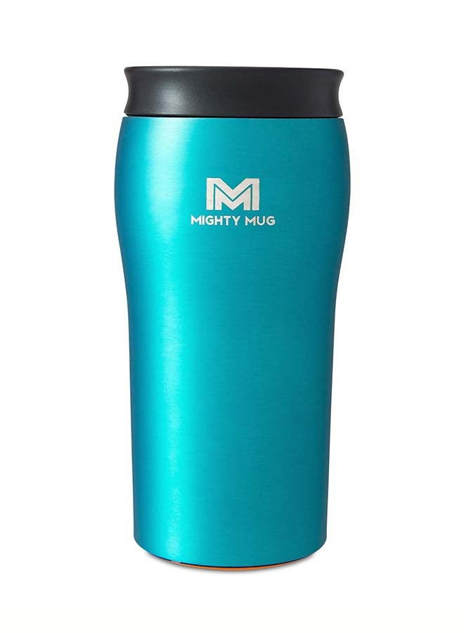Mighty Mug Mighty Mug | The Untippable Mug | Grips When Hit, Lifts for Sips | Insulated Stainless Steel Tumbler | Cupholder Friendly | Gifts for Women Men All | Leakproof | 4 Hours Hot / 24 Cold | 12oz | Teal Matte | 1960D Teal Matte 9x9x22.5cm  - Image 1