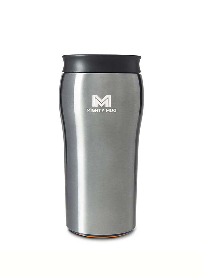 Mighty Mug Mighty Mug | The Untippable Mug | Grips When Hit, Lifts for Sips | Insulated Stainless Steel Tumbler | Cupholder Friendly | Gifts for Women Men All | Leakproof | 4 Hours Hot / 24 Cold | 12oz | Black Pearl | 1978D Gun Metal  - Image 1