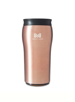 Mighty Mug Mighty Mug | The Untippable Mug | Grips When Hit, Lifts for Sips | Insulated Stainless Steel Tumbler | Cupholder Friendly | Gifts for Women Men All | Leakproof | 4 Hours Hot / 24 Cold | 12oz | Rose Gold | 1979D Rose Gold 9x9x22.5cm  - Image 1