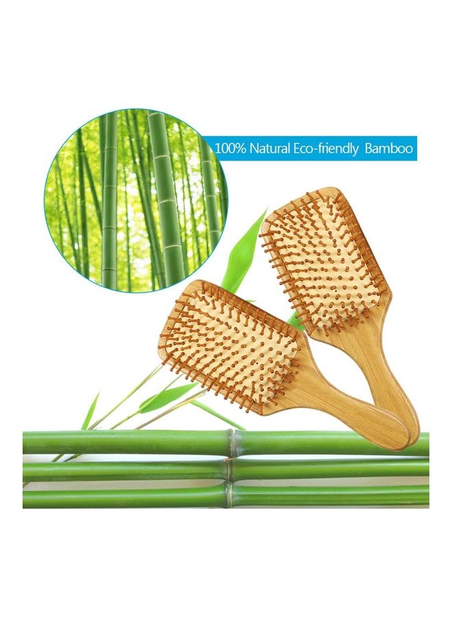 Bamboo Hair Brush Gold 24.5x4x8.5cm - Image 4