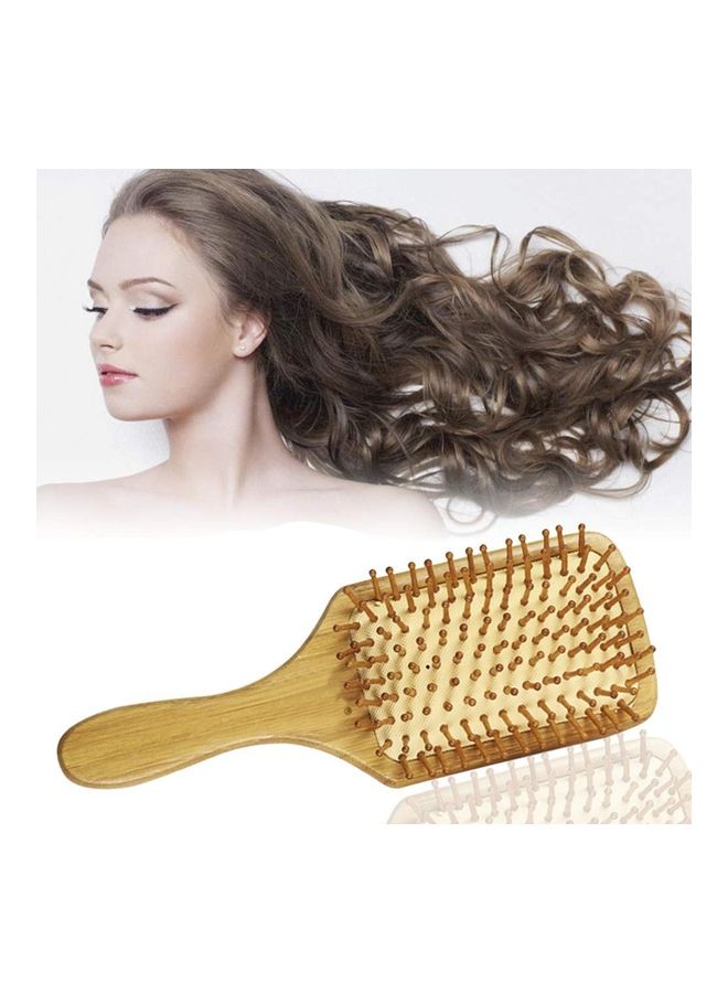 Bamboo Hair Brush Gold 24.5x4x8.5cm - Image 5