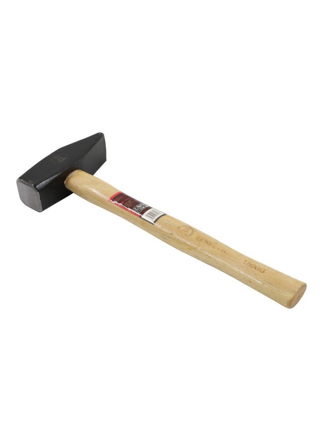 Machinist Hammer With Wooden Handle Beige/Black 200grams