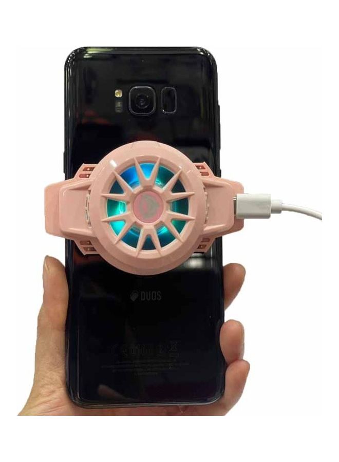 Meetion Semiconductor Refrigeration Phone Cooling Fan Pink - Image 2