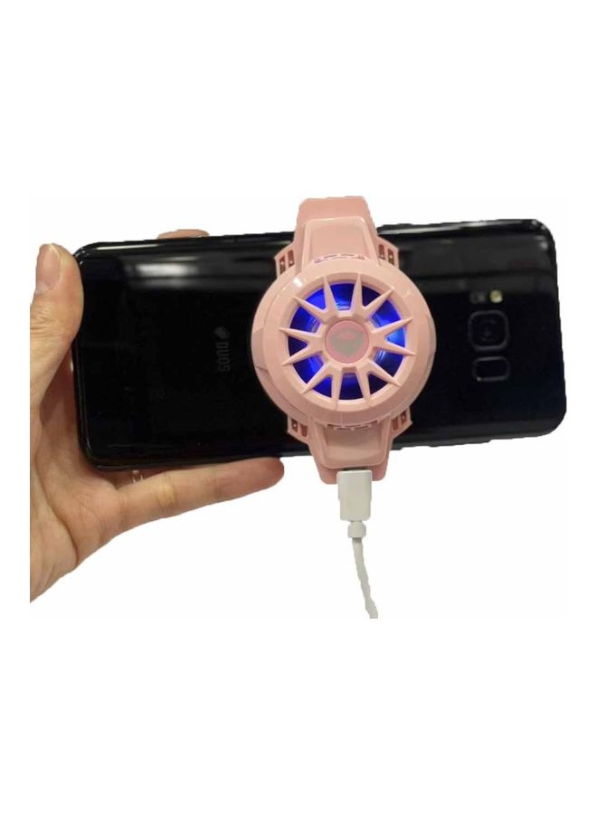 Meetion Semiconductor Refrigeration Phone Cooling Fan Pink - Image 3