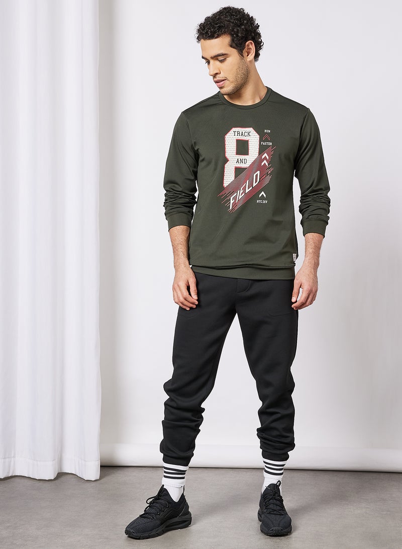 ABOF - Active Wear SweatShirt Uniform Green - Image 1