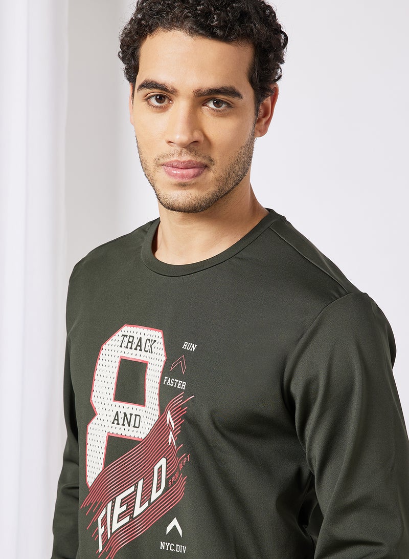 ABOF - Active Wear SweatShirt Uniform Green - Image 1