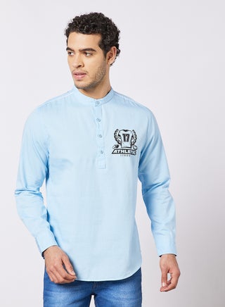 Slim Fit Shirt Sky Blue - v1640506460/N48945829V_1