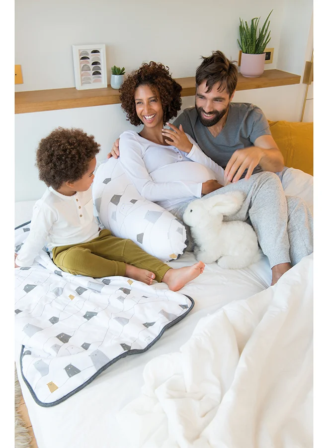 Doomoo Bear Printed Dream Baby Blanket -  Grey