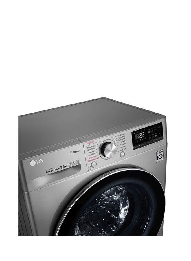 LG - Front Load Washer F2V5GYP2T Silver - Image 1
