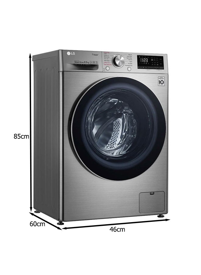 LG - Front Load Washer F2V5GYP2T Silver - Image 1
