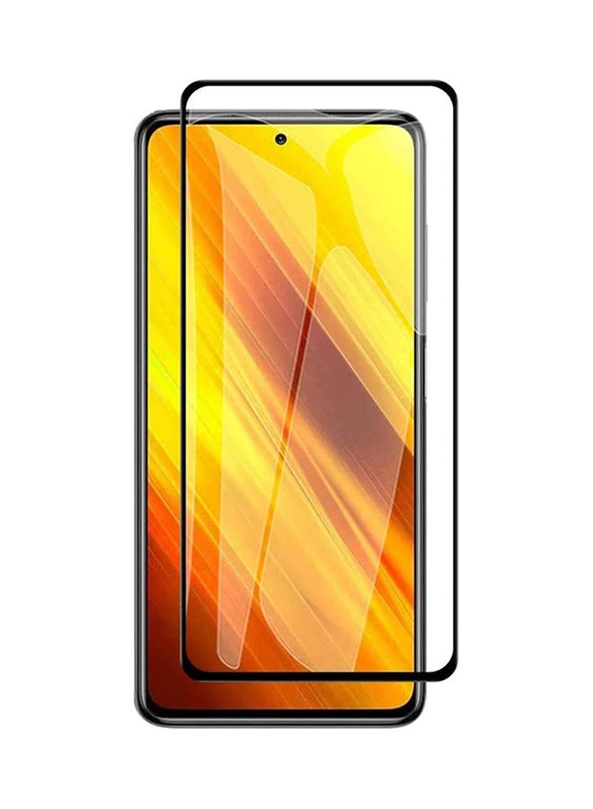 دوداو لاصقة حماية للشاشة من زجاج مقوى لهاتف X3 بوكو شفاف/ أسود - Image 1