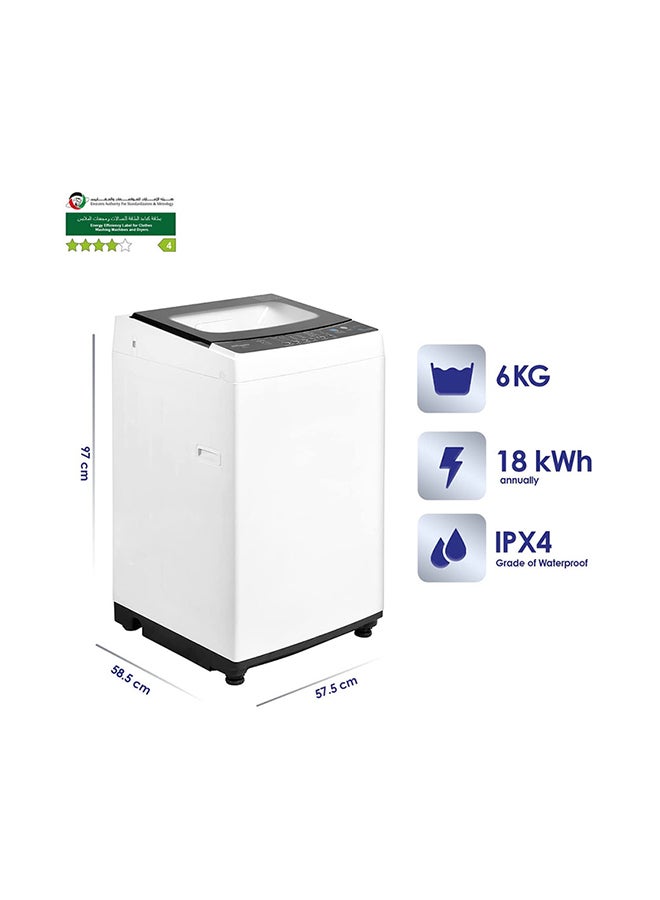 SUPER GENERAL - Fully automatic Top-Loading Washing Machine 400 W SGW622 White - Image 1
