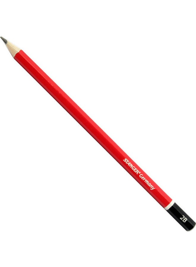 STANGER Premium Pencil 2B Red - Pack of 12 Red