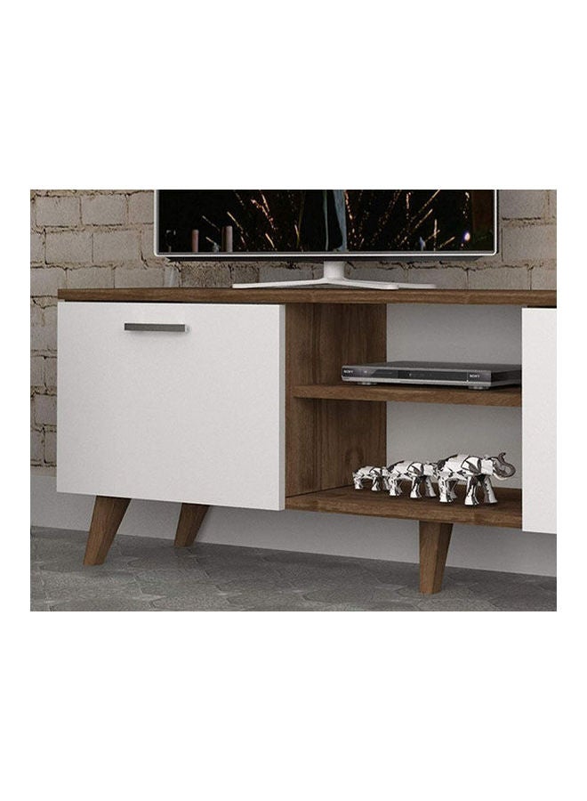 ستايلش هوم Modern Multi TV Unit White Brown 35x45cm - Image 2