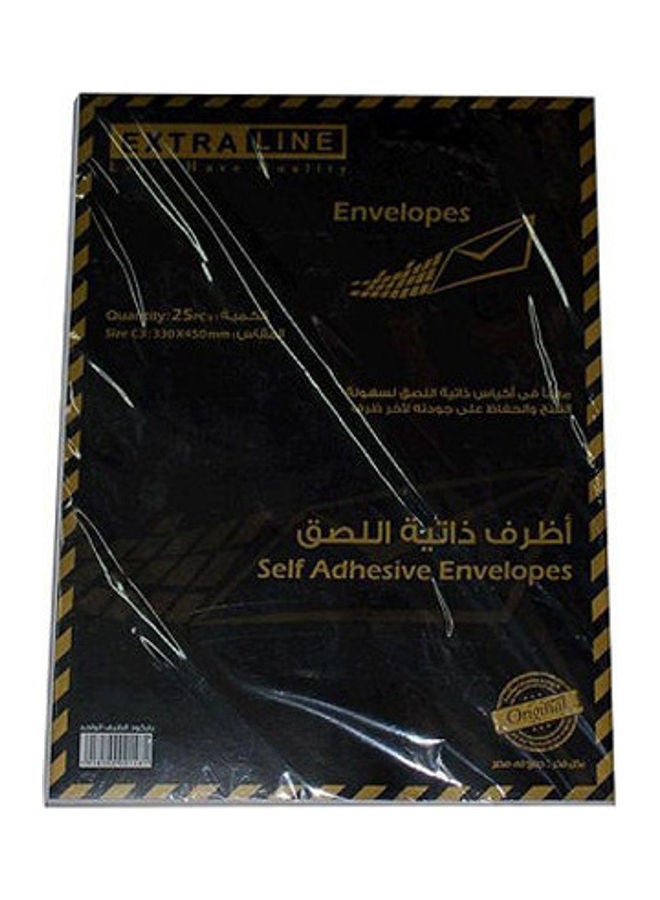 EXTRA LINE Extraline Envelope self-adhesive 100 gm 33× 45 cm  A3 White 