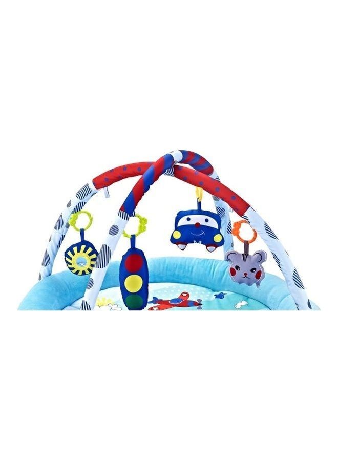 Mazaya Round Comfy Gym Play Mat 50x68x11cm - Image 2