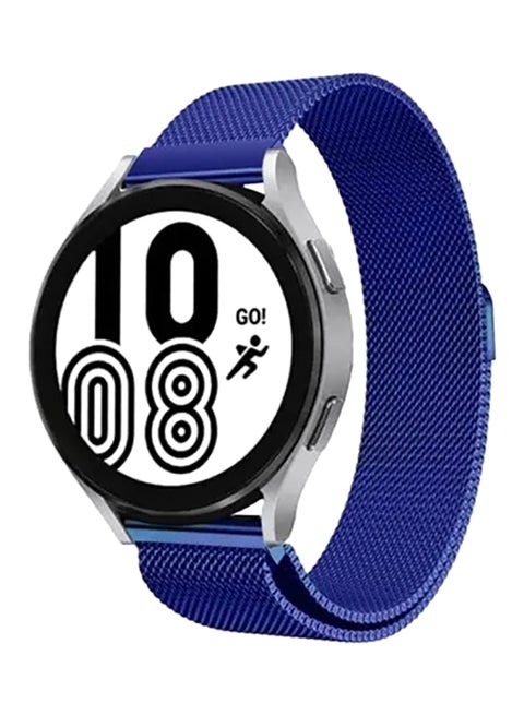 Stainless Steel Milanese Loop Mesh Replacement Band For Samsung Galaxy Watch 4/4 Classic/3/Active/Active 2 Blue