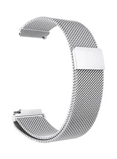MARGOUN Stainless Steel Milanese Loop Mesh Replacement Band For Samsung Galaxy Watch 4/4 Classic/3/Active/Active 2 Silver  - Image 2