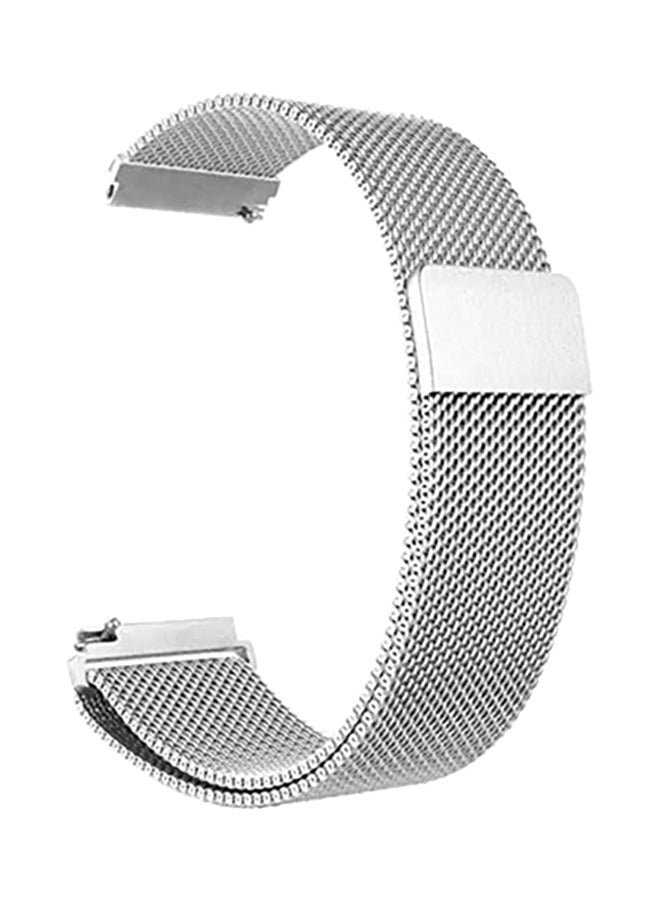 Stainless Steel Milanese Loop Mesh Replacement Band For Samsung Galaxy Watch 4/4 Classic/3/Active/Active 2 Silver