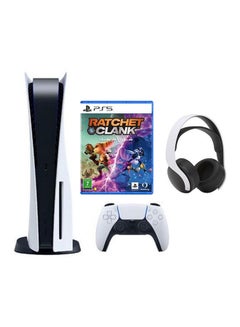Sony PlayStation 5 Disc With DualSense Controller/Ratchet/Clank Game/Headset  - Image 1