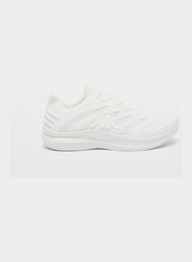 Kappa Women's Textured Walking Shoes with Lace-Up Closure White  - Image 1