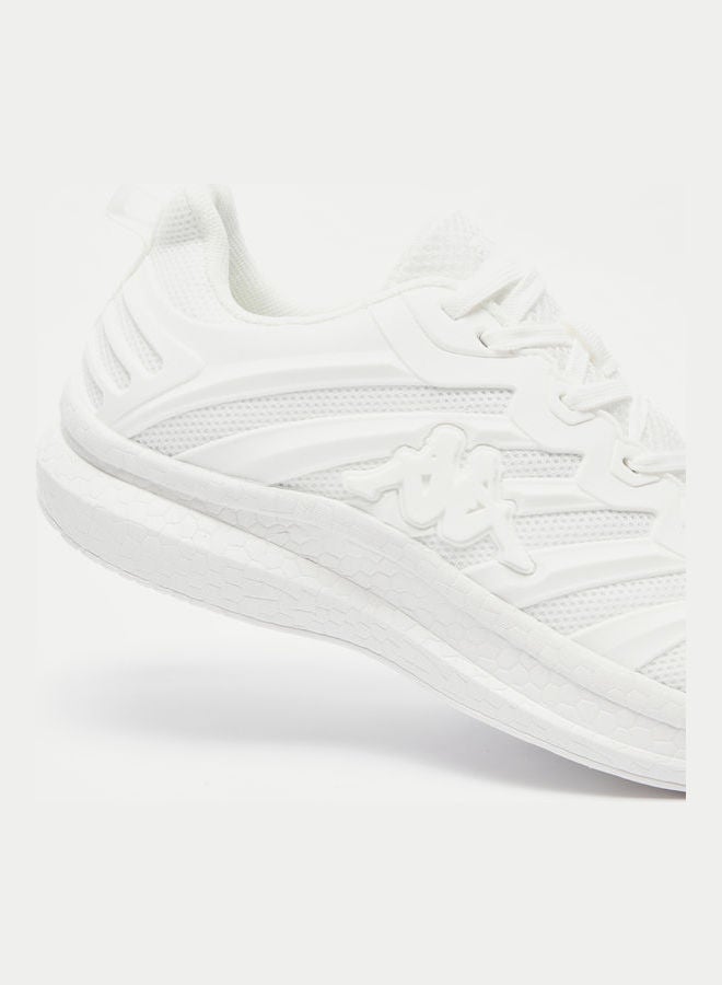 Kappa Women's Textured Walking Shoes with Lace-Up Closure White  - Image 5