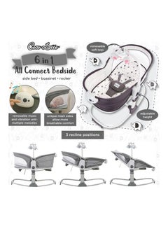 Mastela Baby Rocker Deluxe 6 In 1 Rocking Bassinet Multifunctional Bassinet For Newborn Boy Girl For The Age 0 To 12 Month  - Image 3