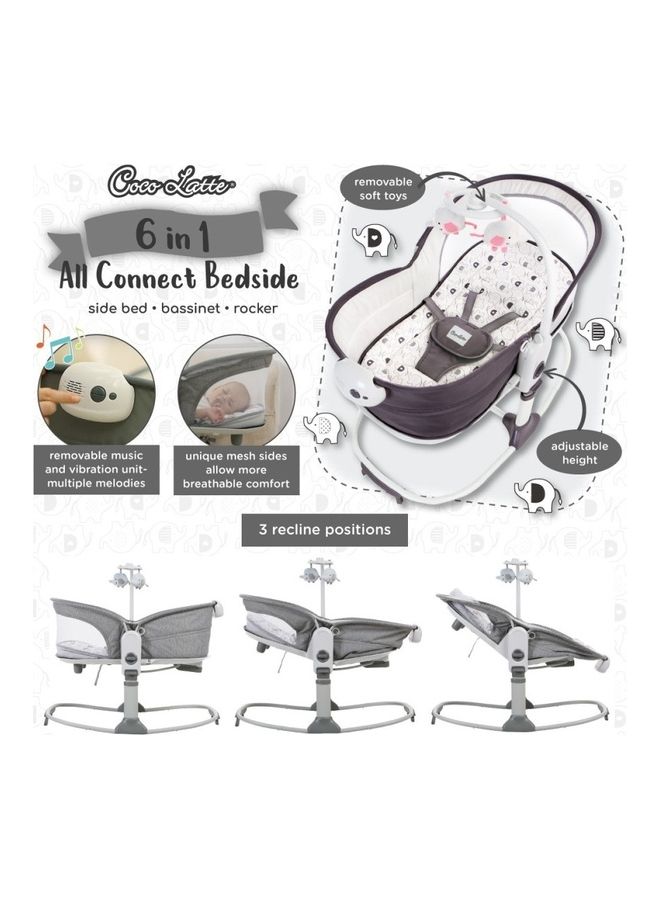 Mastela Baby Rocker Deluxe 6 In 1 Rocking Bassinet Multifunctional Bassinet For Newborn Boy Girl For The Age 0 To 12 Month  - Image 3