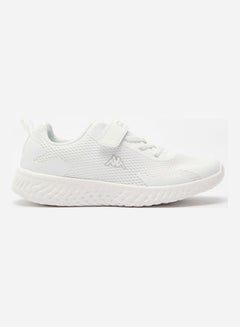 Boys Running Shoes With Hook And Loop Closure White
