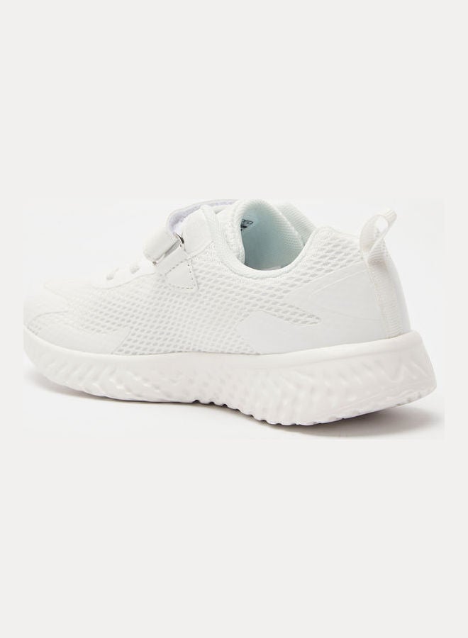 Kappa - Boys Running Shoes With Hook And Loop Closure White - Image 1