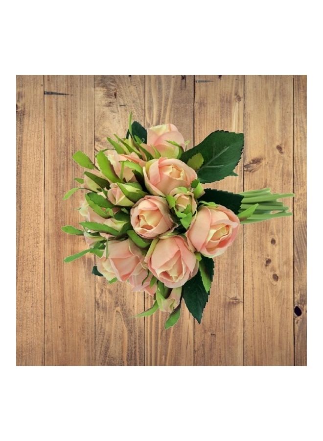 Handsomegift Bundle Of Artificial Flowers Pink 25x18cm - Image 2