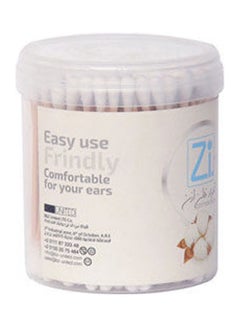 zi Cotton Ear Buds Wood White  - Image 1