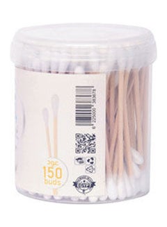 zi Cotton Ear Buds Wood White  - Image 2