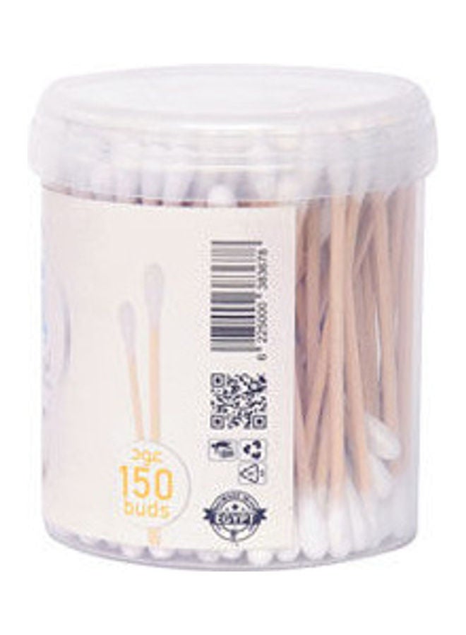 zi Cotton Ear Buds Wood White  - Image 2
