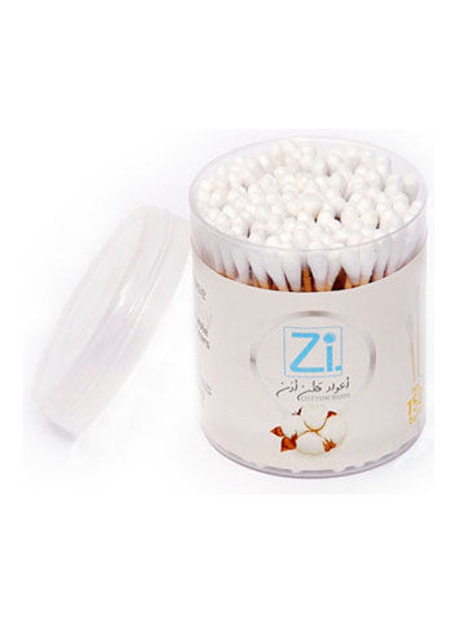 zi Cotton Ear Buds Wood White  - Image 4