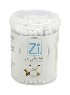 zi Cotton Ear Buds Wood White  - Image 1