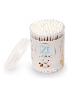 zi Cotton Ear Buds Wood White  - Image 4